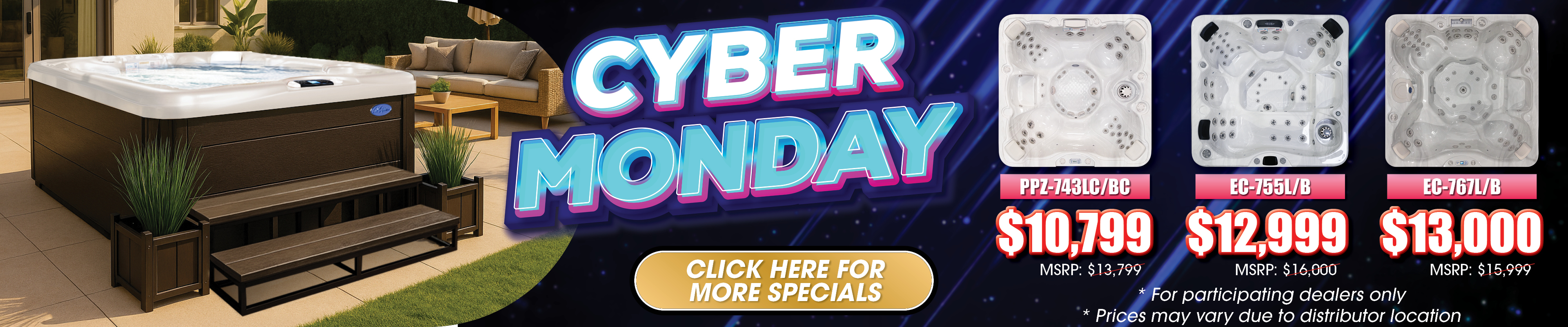 Calspas hot tub being used in a family setting - Montpellier