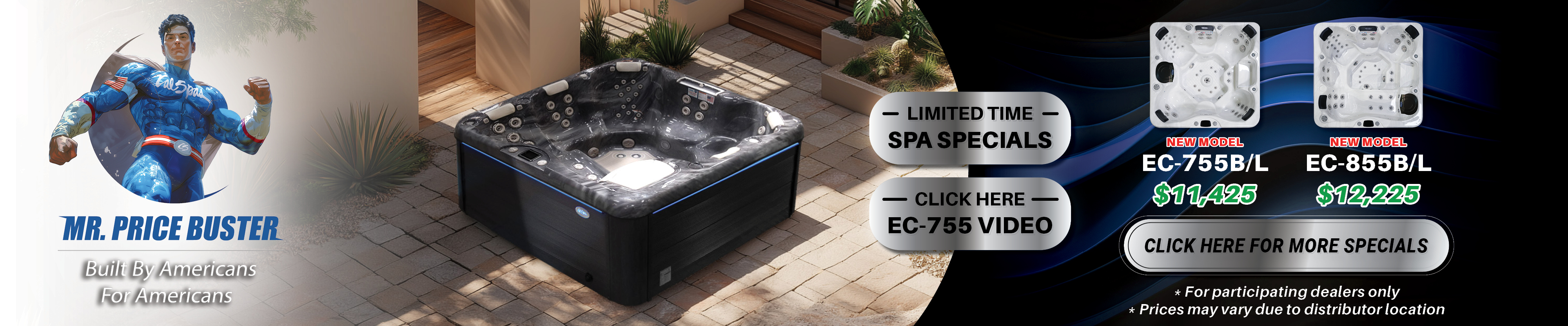 Calspas hot tub being used in a family setting - Montpellier
